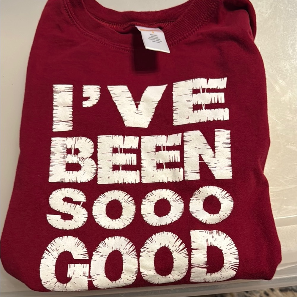 Gymboree Red Long Sleeve Tee - I've Been Sooo Good